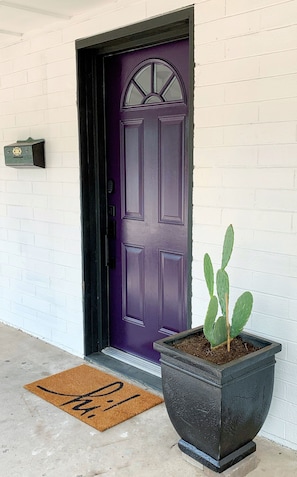 From the bold purple door to the quieter details - we hope you enjoy your stay.