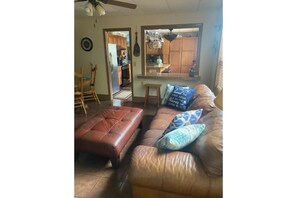 Coming in front door looking into kitchen 