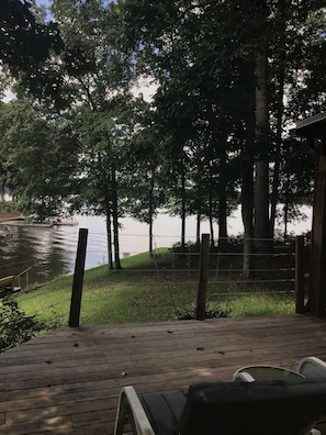 View from deck