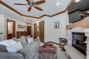 Ceiling Fan, Living Room, Room, Indoors, Couch