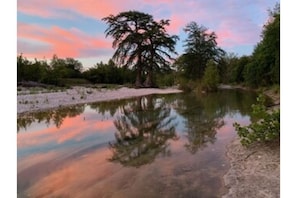 Evening view across the river