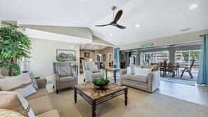 This villa has a total of 3 bedrooms.