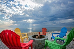 You'll love the private outdoor fire pit!