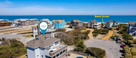 DK390: Tidy Duck | Aerial View and just steps to the beach access