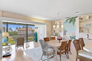 Living room and enclosed lanai