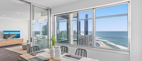 Balcony with ocean views