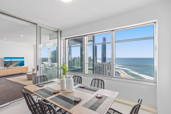 Balcony with ocean views