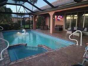 pool area looking from the loungers
