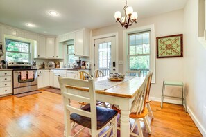Dining Room | 1st Floor | Free WiFi | Deck Access