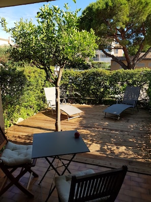 vue vers la terrasse