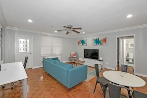 Living room with the dining area