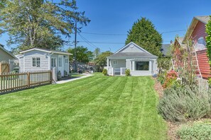 Large fenced yard