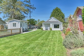 Large fenced yard