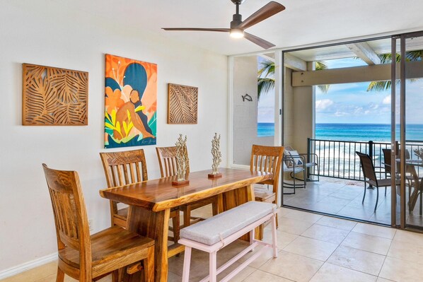 Ocean views from living room