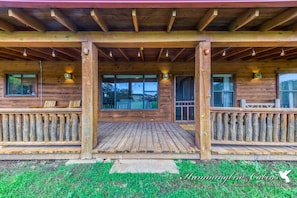 Enjoy relaxing on the spacious side porch
