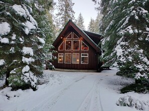 Architecture, Building, House, Cabin, Tree