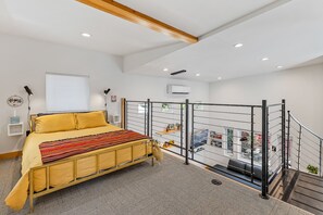 Standard ceiling height means no one feels cramped in this bedroom!