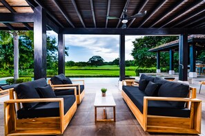 Enjoy the fresh air and good times on the outdoor space!