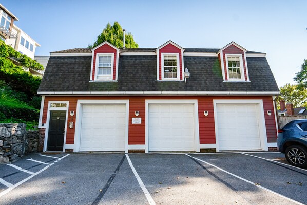 Exterior of the loft, which is in its own separate, detached building