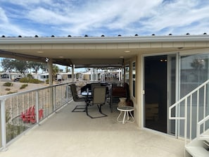 Lakeside patio