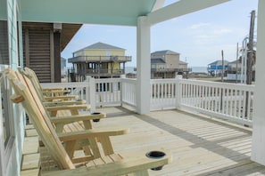 Balcony view of the ocean
