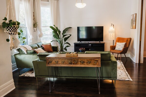 All new furnishings - 3 smart TVs for your use