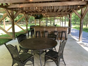 Pavilion area with plenty of places to relax 