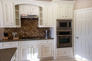 Fully stocked kitchen