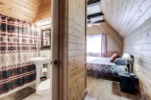 Master suite with closet and king Bed
