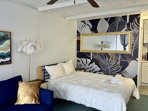 Queen-sized bed