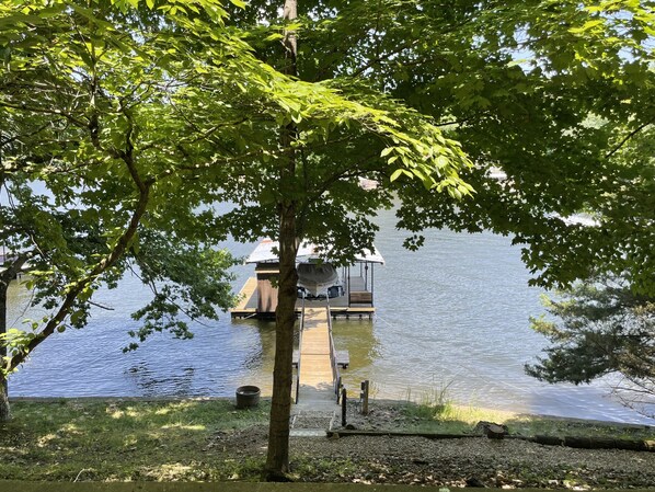 Private dock - path with stairs leads from the house to the dock. 