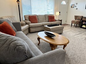 Lots of comfy seating make this a wonderful place to gather with friends and family.