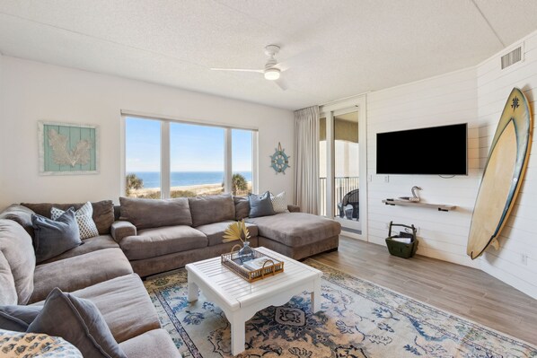 Gorgeous Oceanfront Views from this Beautifully Furnished Third Floor Sea Dunes Condo