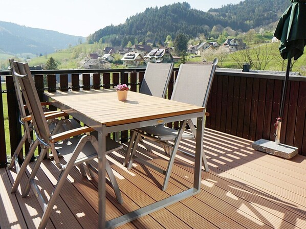 Ferienwohnung Rohrhardsberg, 70qm, 2 Schlafzimmer, max. 4 Personen-Balkon