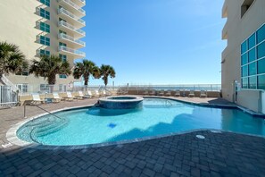 Outdoor Pool and Hot Tub