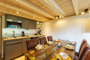 Stylish dining area