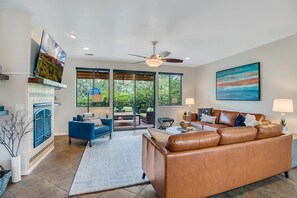 Plenty of Comfortable Seating in the Living Room