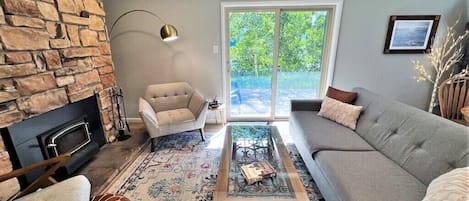 Living Room w/Wood Stove
