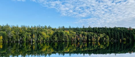 View across the lake