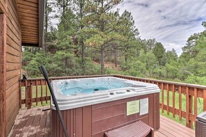 Deck | Private Hot Tub | Mountain View