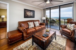 Living room with balcony access