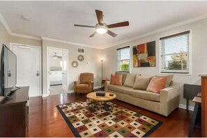 Spacious and separated from bedroom for desired privacy.