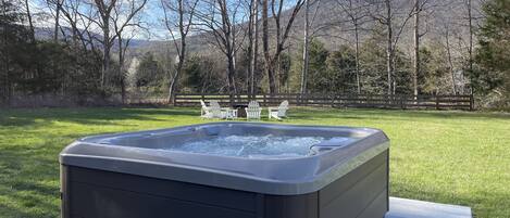 Soak in the new hot tub