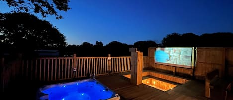 Hot Tub & decking area