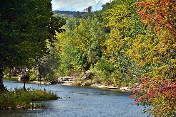 Tube the Guadalupe River just 5 minutes away