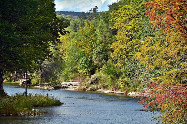 Tube the Guadalupe River just 5 minutes away