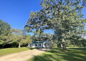 View of the cottage & driveway