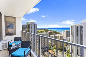 Balcony with ocean views