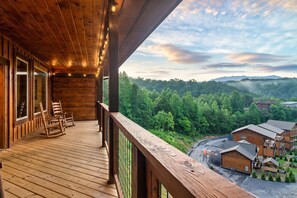One of three balconies with views!