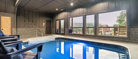 Indoor heated swimming pool